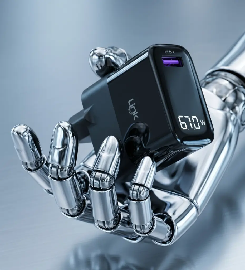 G860 Premium Tip-C Kablolu 67W Süper SI Şarj Adaptörü